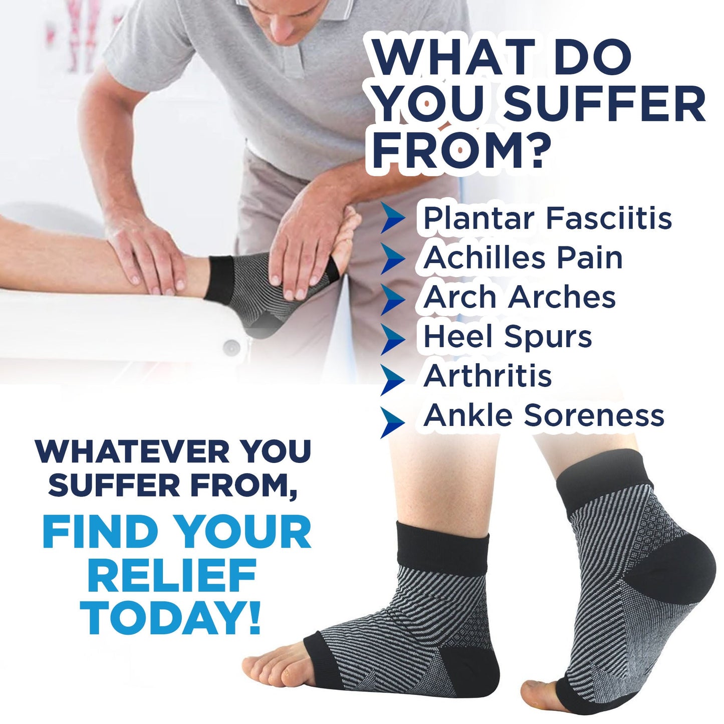 The Orthofit Compressions Pain Relief Ankle Socks