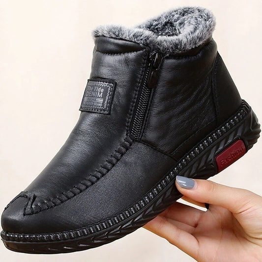 The Orthofit Non-slip Winter Leather Boots Womens