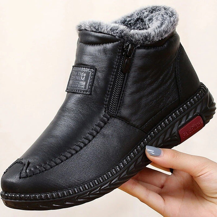 The Orthofit Non-slip Winter Leather Boots Womens