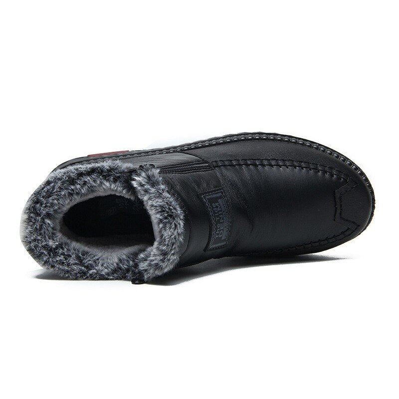The Orthofit Non-slip Winter Leather Boots Womens