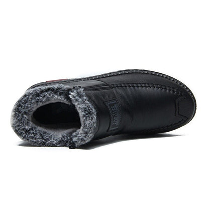The Orthofit Non-slip Winter Leather Boots Womens