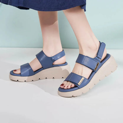 Women's Comfort Wedge Sandals — Elegant Support for Tired Feet, Aching Arches & All-Day Wear