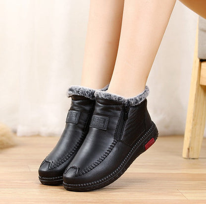 The Orthofit Non-slip Winter Leather Boots Womens